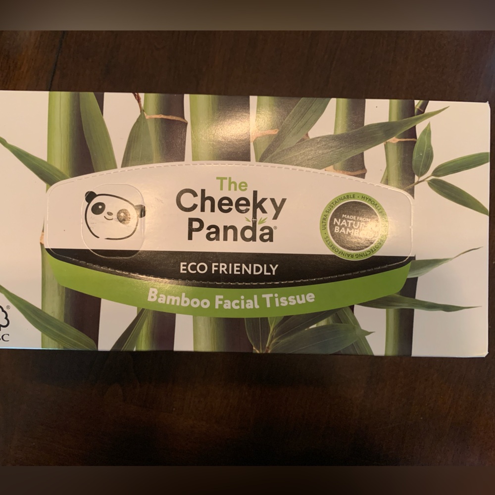 Cheeky Panda facial tissues 3 pack, silky soft, kind to skin and the planet